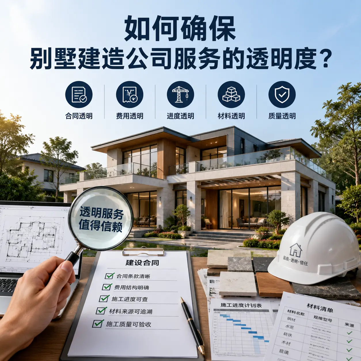 在 威宁 如何确保别墅建造公司服务的透明度？
