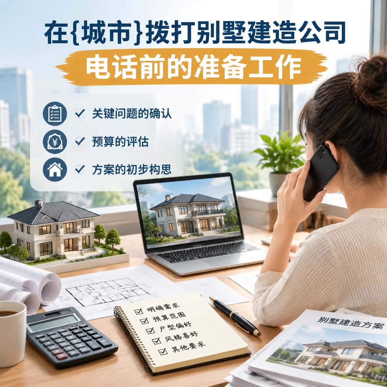 在威宁拨打别墅建造公司电话前的准备工作
