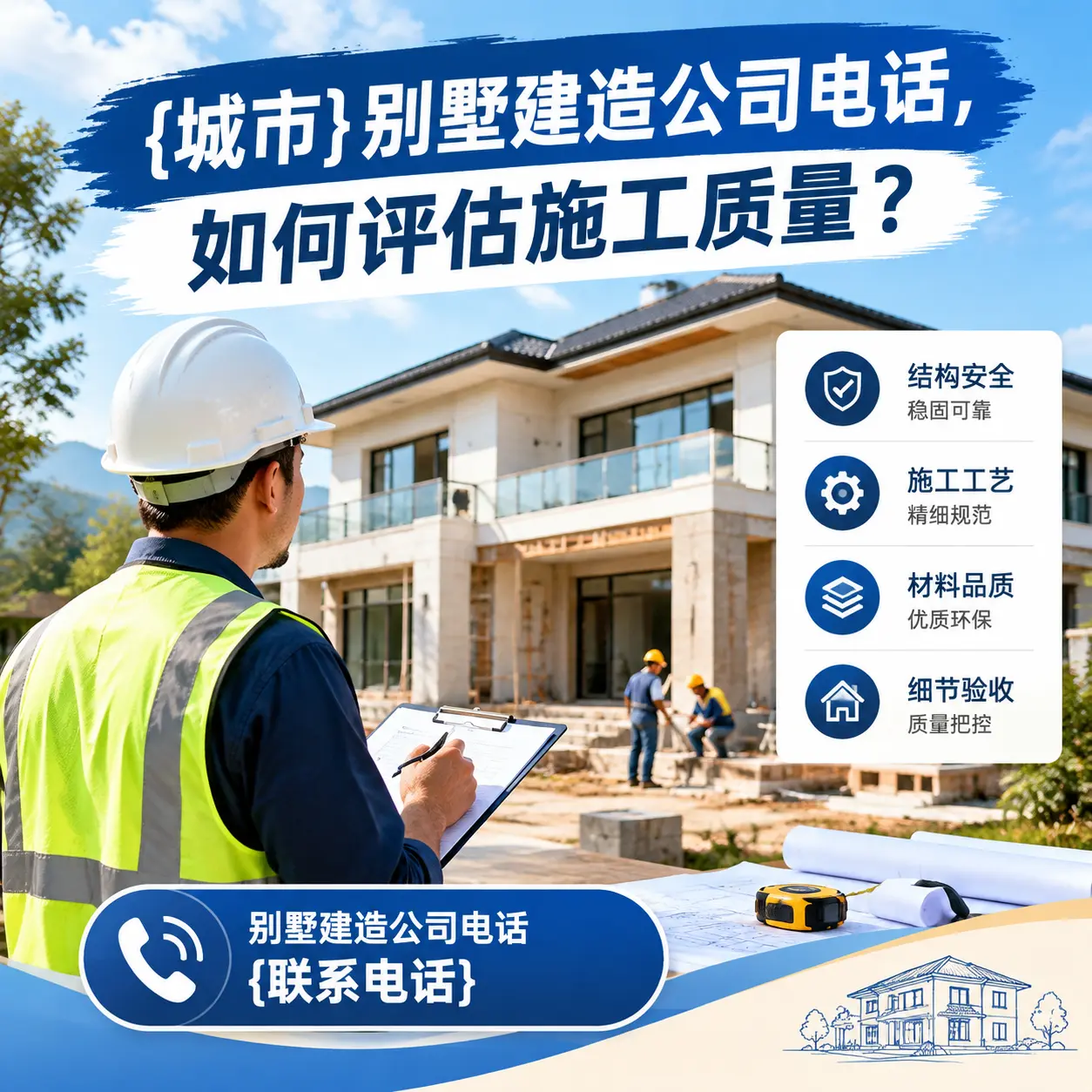 威宁别墅建造公司电话，如何评估施工质量？