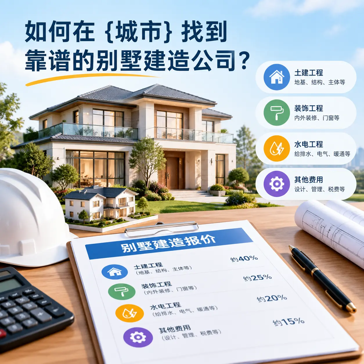 如何在 威宁 找到靠谱的别墅建造公司？
