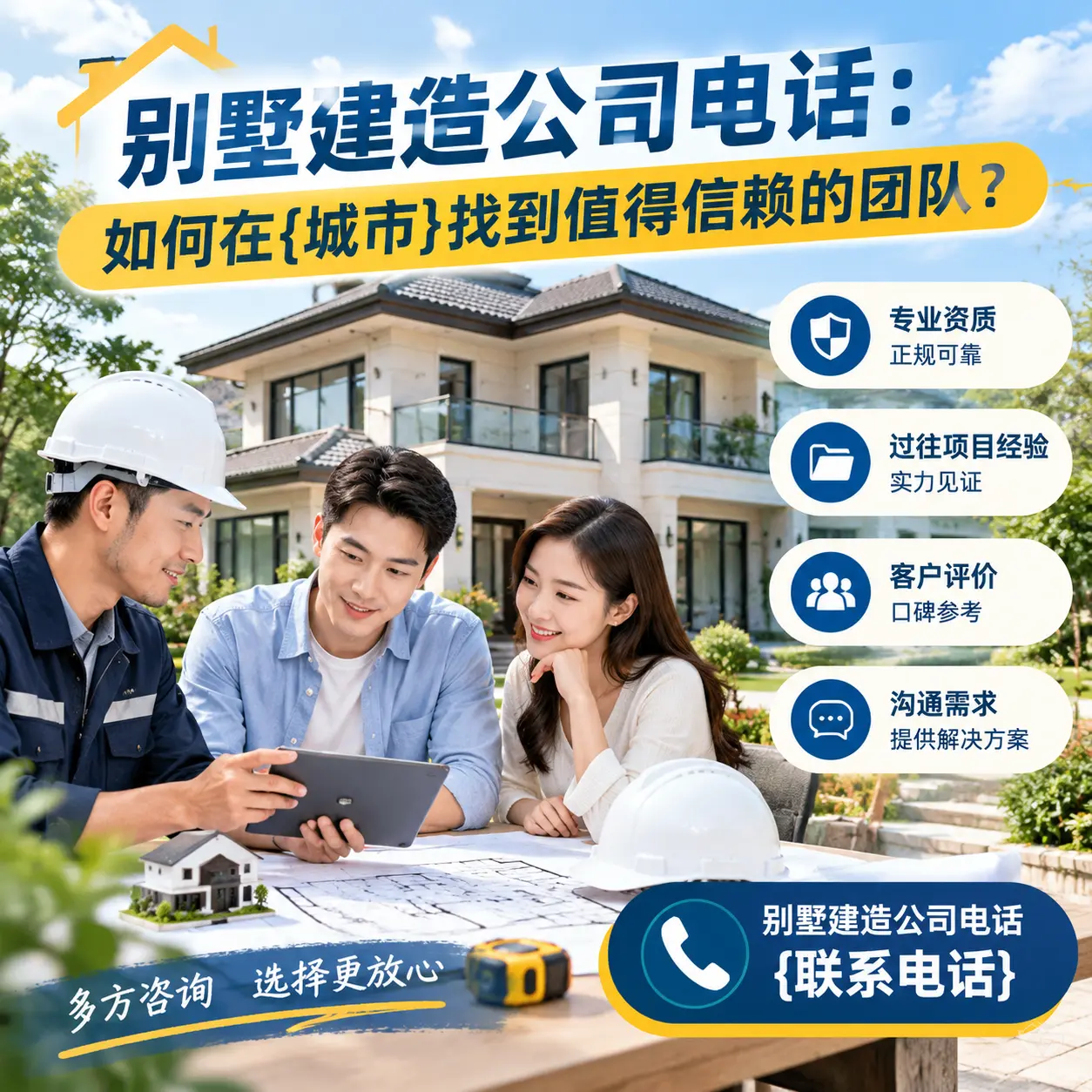 别墅建造公司电话:如何在威宁找到值得信赖的团队?