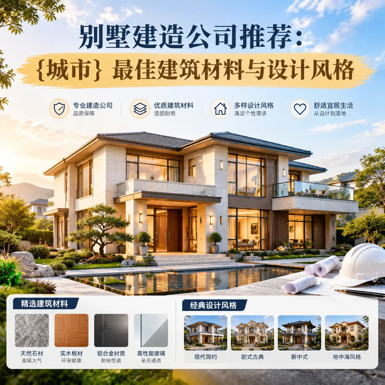 别墅建造公司推荐: 威宁 最佳建筑材料与设计风格