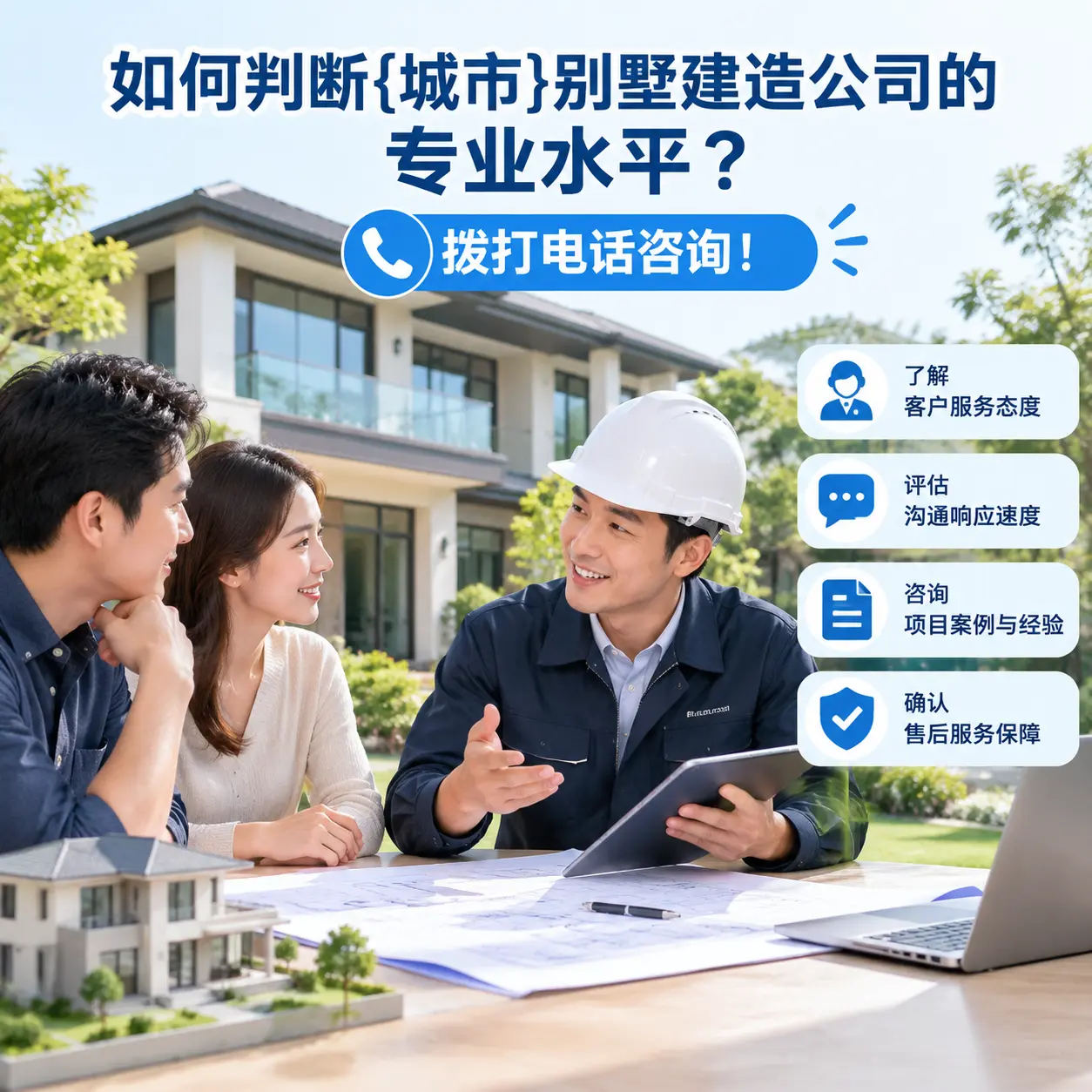 如何判断威宁别墅建造公司的专业水平?拨打电话咨询!